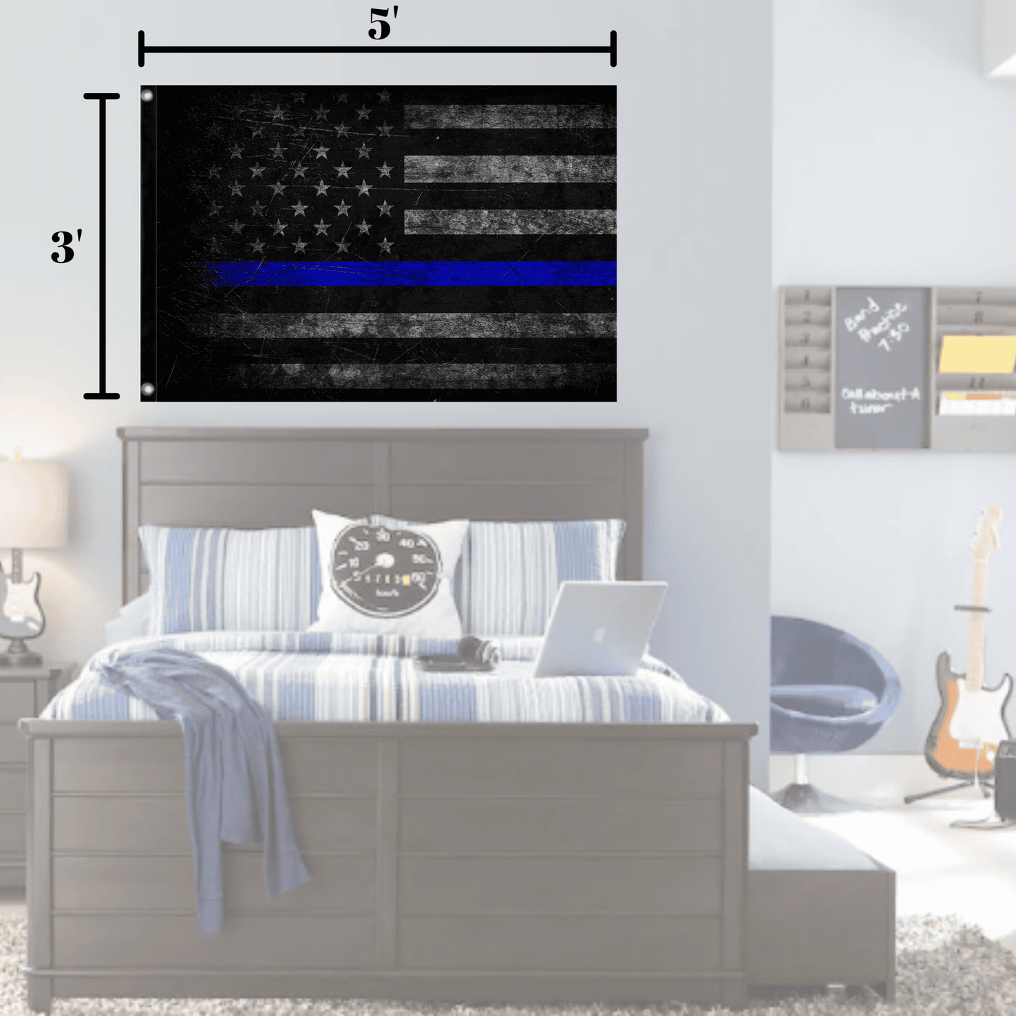 Blue Line Flag - LiberTee Shirts