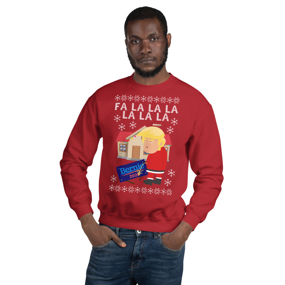 Caroling Trump Ugly Christmas Sweater Dissing Bernie Xmas Sweatshirt