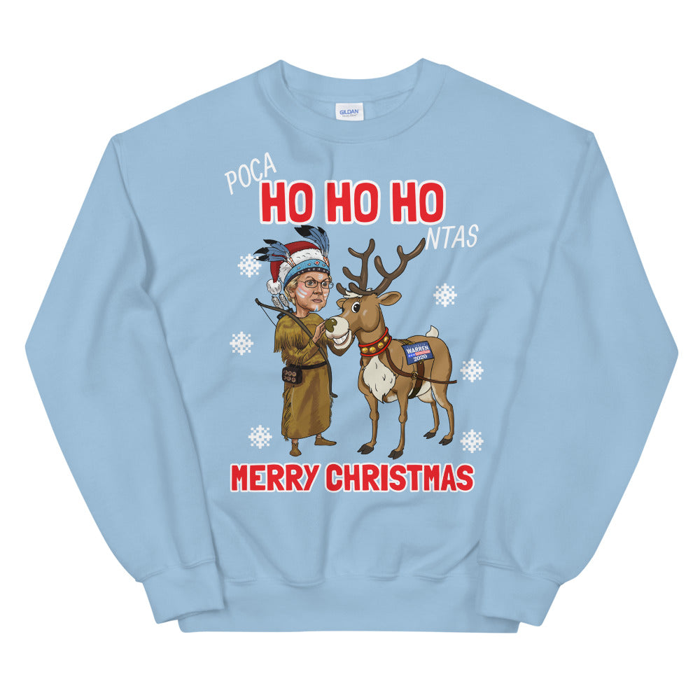 funny Elizabeth Warren Pocahontas Ugly Christmas Sweater