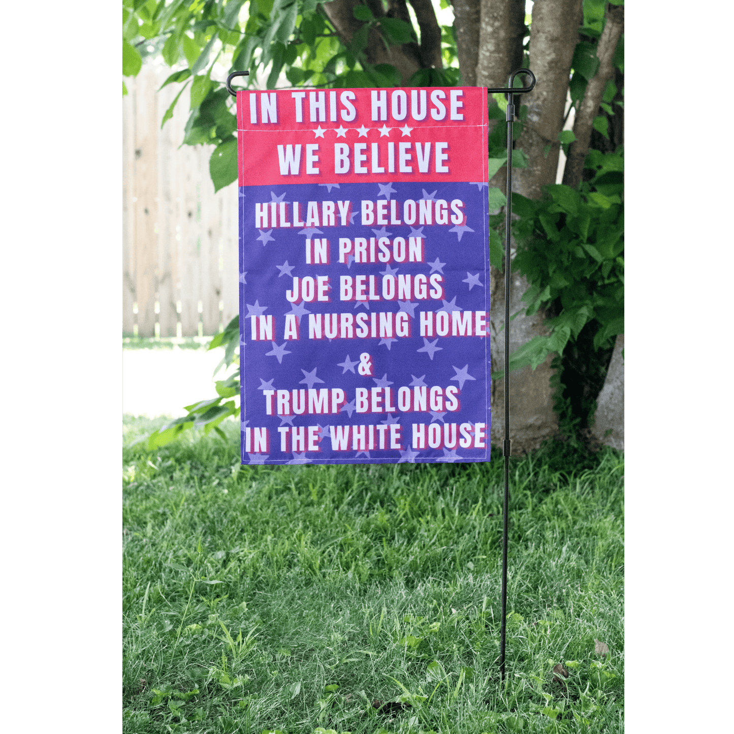 Biden for Nursing Home Funny Garden Flag - 2 Pieces