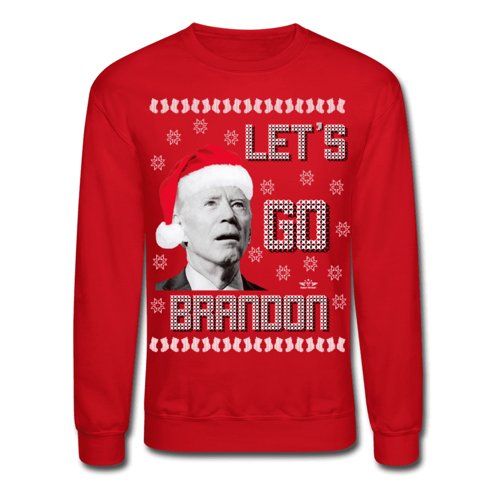 Let's Go Brandon Ugly Xmas Sweater Red SPOD - red