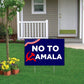 No To Communist Kamala Yard Sign | 18"x12" Anti-Harris Lawn Sign for 2024