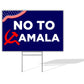 No To Communist Kamala Yard Sign | 18"x12" Anti-Harris Lawn Sign for 2024