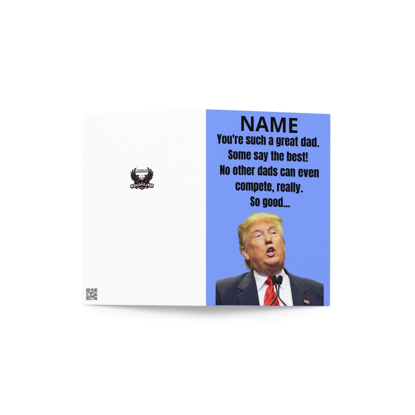 Customized Best Dad Trump Father's Day Card