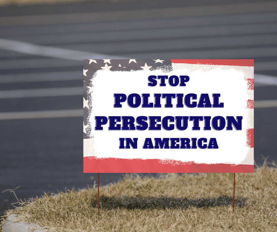 Stop Political Persecution in America Yard Sign - 5 Pack