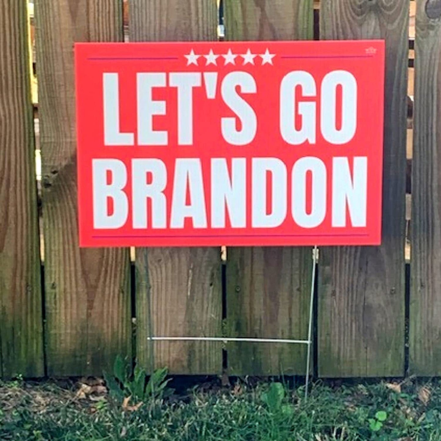 Let's Go Brandon 18"x12" Yard Sign - 2 Pieces