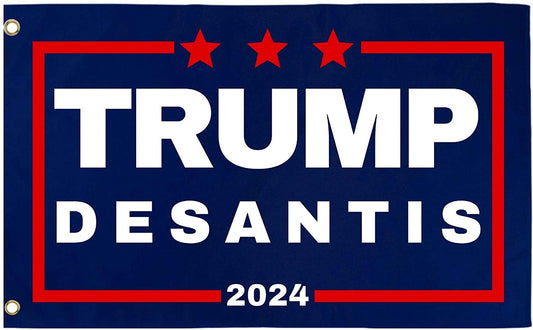 Trump DeSantis '24 3x5 Wall Flag