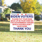 Anti Biden Pro 2nd Amendment 18"x12" Double-Sided Yard Sign - 2 PIECES