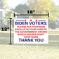 Anti Biden Pro 2nd Amendment 18"x12" Double-Sided Yard Sign