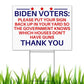 Anti Biden Pro 2nd Amendment 18"x12" Double-Sided Yard Sign - 2 PIECES