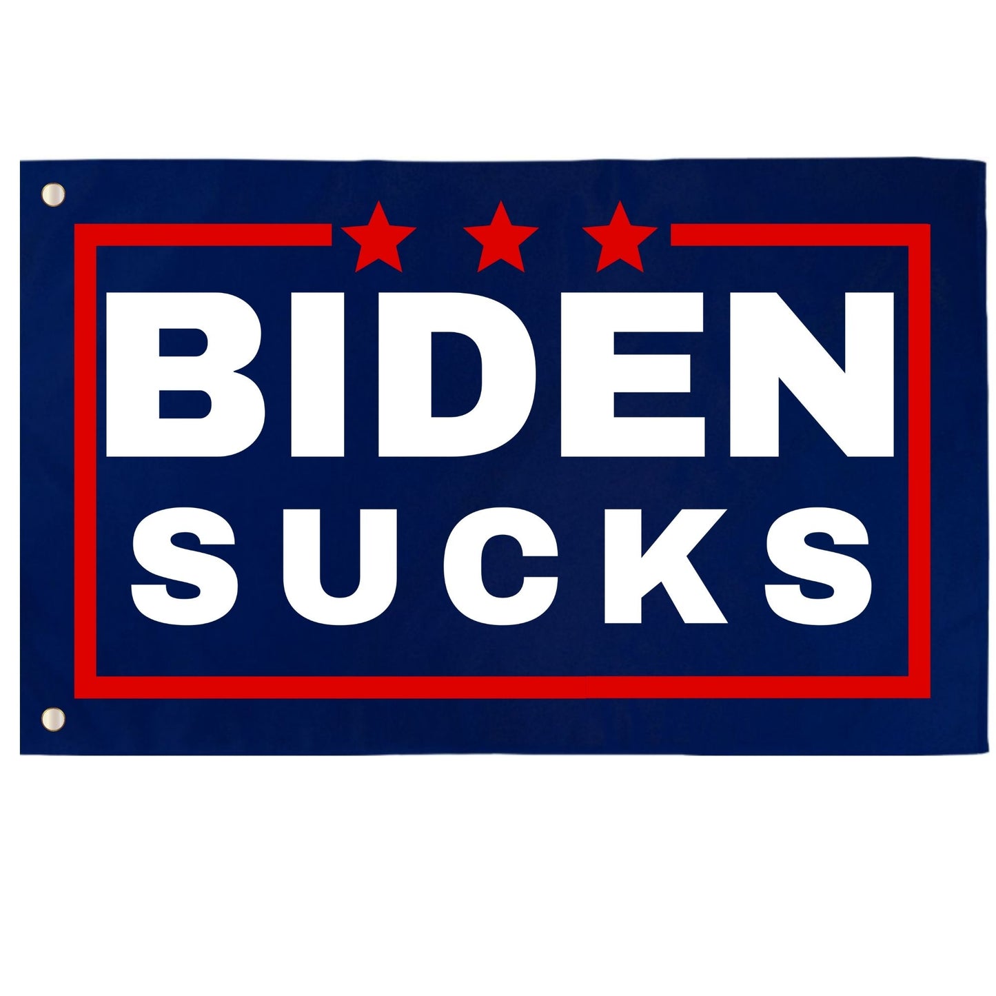 Joe Biden Sucks Wall Flag | Funny Anti Biden 3x5 ft Single-Sided Banner with Grommets | Great Gift Idea for Trump Supporter Republicans