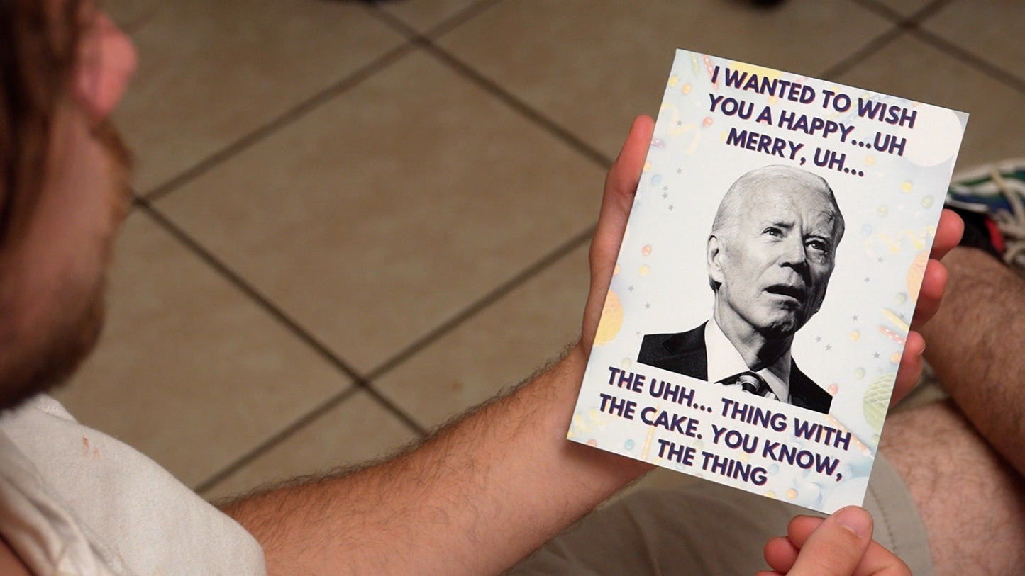 Funny Joe Biden Uh Uh Birthday Card