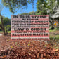 In this House We Believe in Conservative Values Yard Sign | 18"x12" Patriotic Freedom Lawn Sign