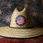 Patriotic USA 1776 Straw Sun Hat