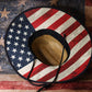 Patriotic USA 1776 Straw Sun Hat