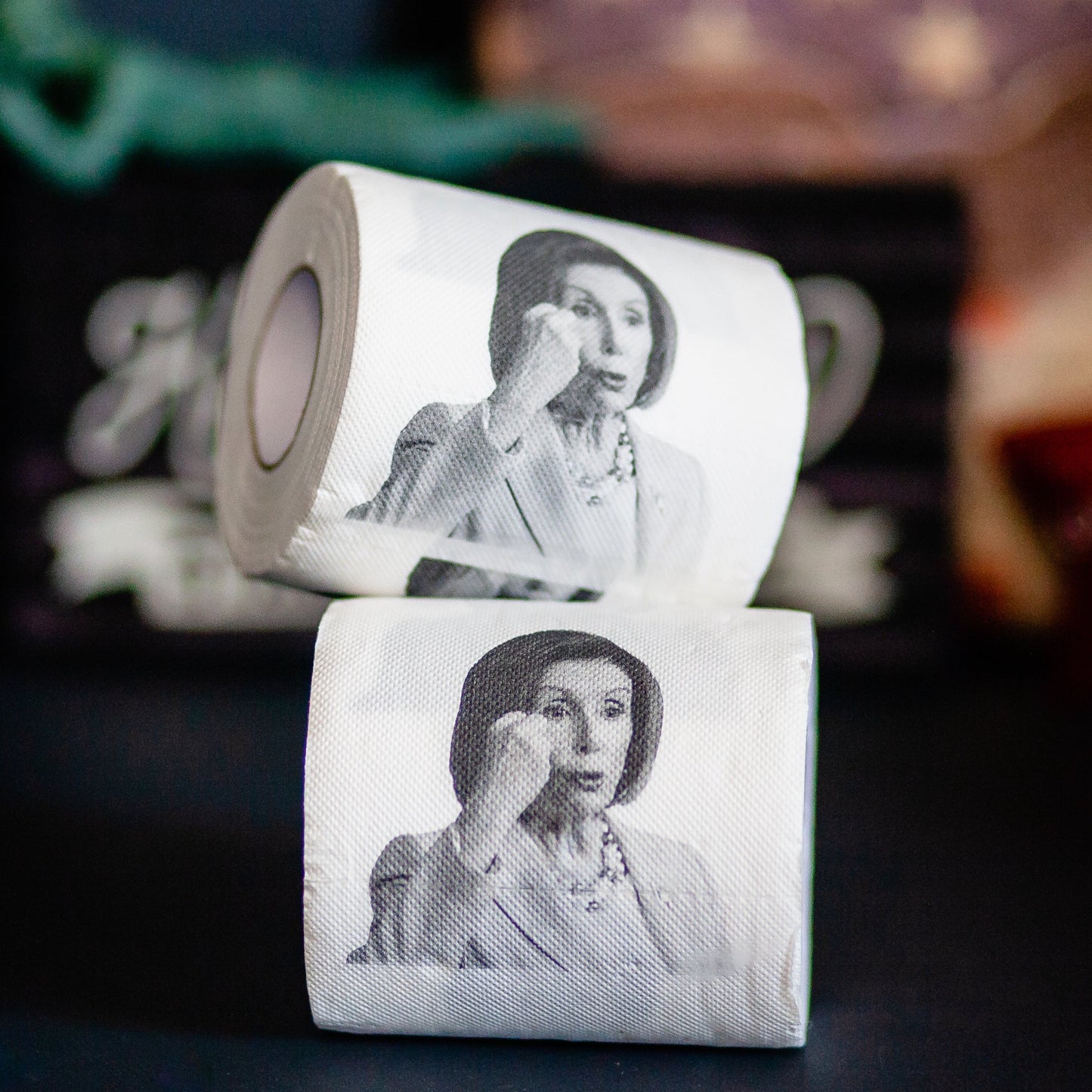 Crazy Nancy Pelosi Toilet Paper Rolls | 2-Pack