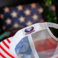 Trump DeSantis 2024 American Flag Back Mesh Trucker Hat - 2 Hats
