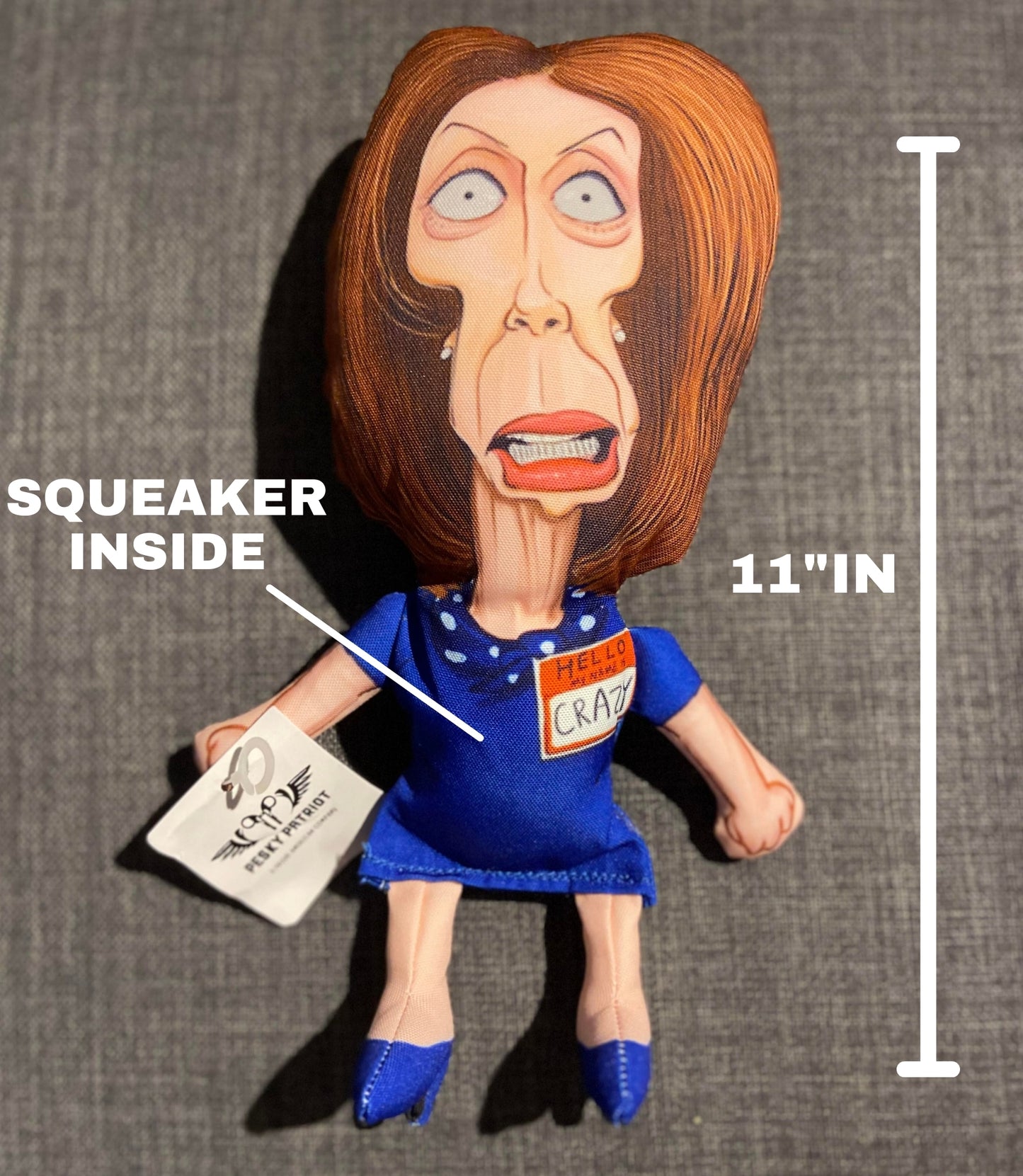 Crazy Nancy Pelosi Dog Chew Toy