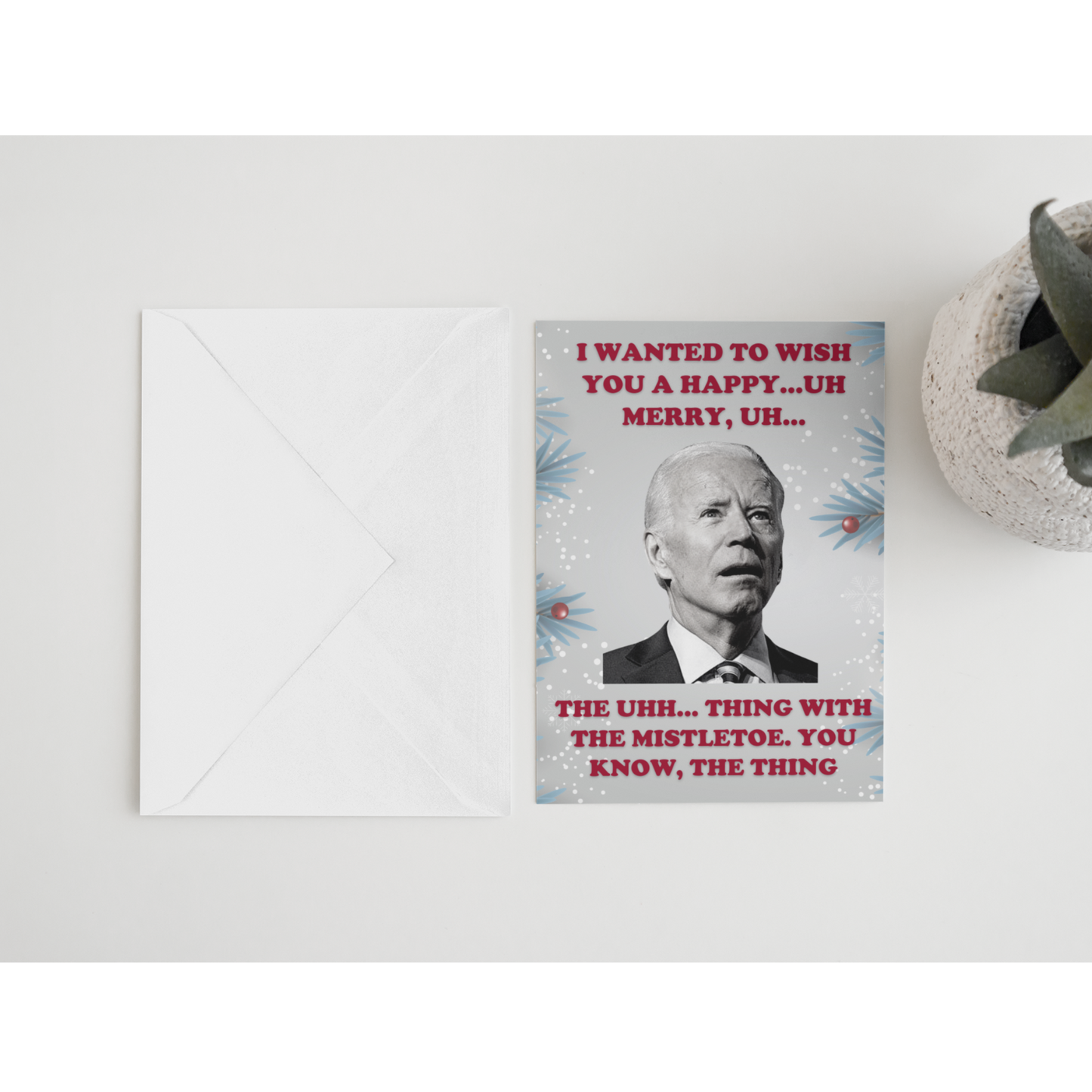 Let's Go Brandon Anti-Biden Christmas Card