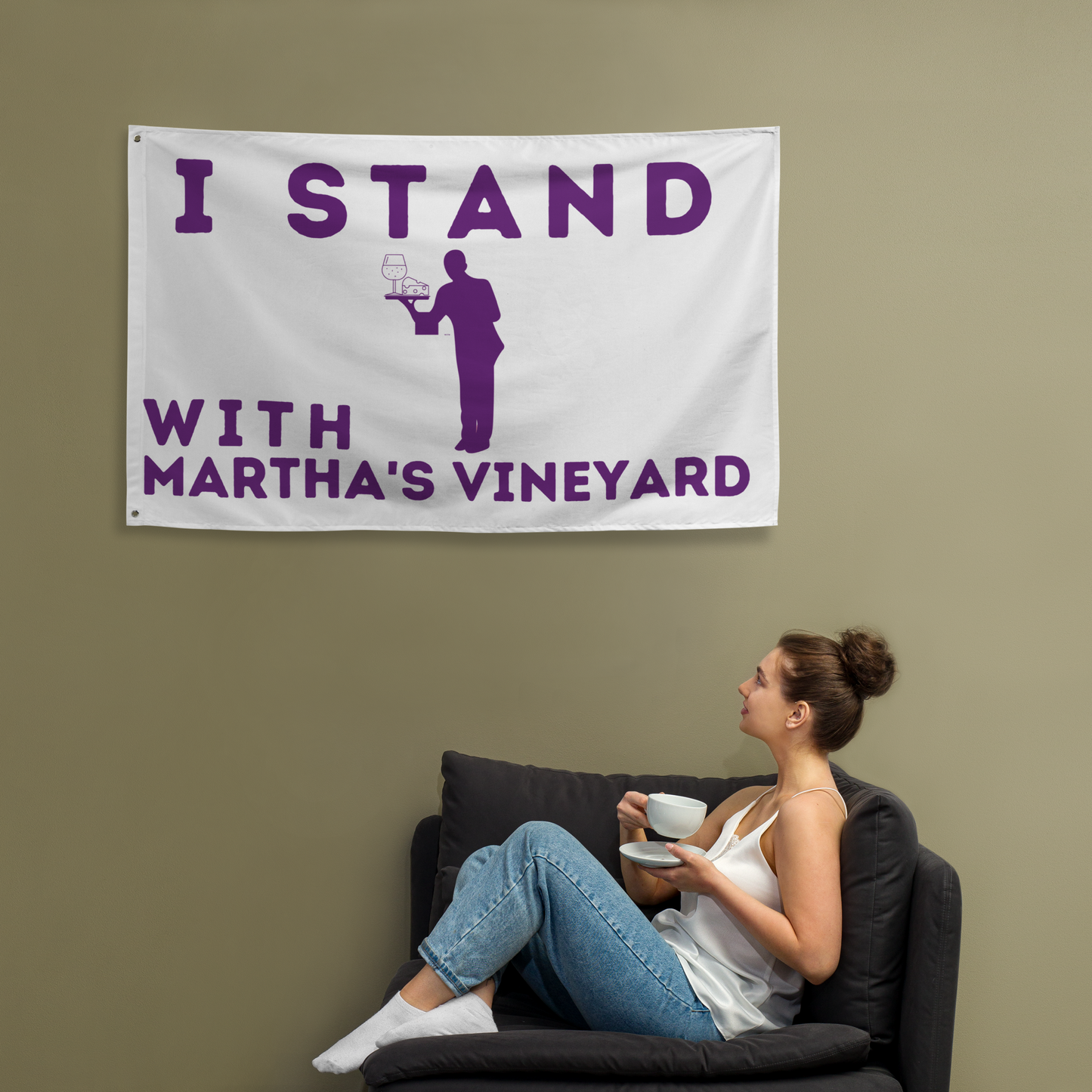 I Stand With Martha's Vineyard Flag