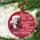 Funny Joe Biden Mumbling Christmas Ornament | Anti-Biden Hanging Ornament with Funny Quote