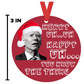 Funny Joe Biden Mumbling Christmas Ornament | Anti-Biden Hanging Ornament with Funny Quote