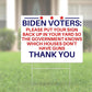 Anti Biden Pro 2nd Amendment 18"x12" Double-Sided Yard Sign