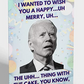 Funny Joe Biden Uh Uh Birthday Card