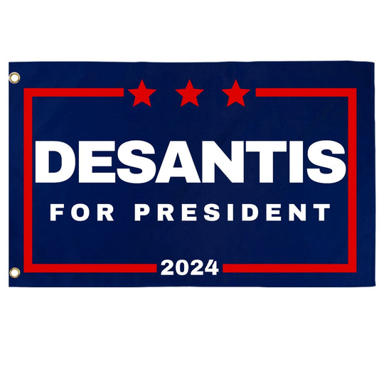 DeSantis '24 Flag | 3'X5' Ron DeSantis for President 2024 Flag with Grommets - 2 Pieces