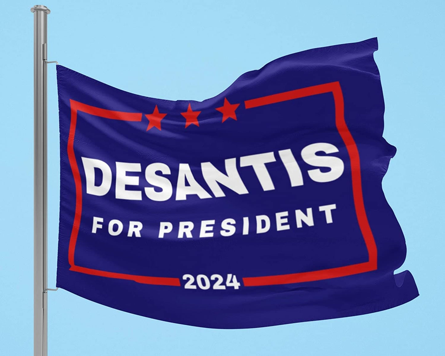 DeSantis '24 Flag | 3'X5' Ron DeSantis for President 2024 Flag with Grommets - 2 Pieces