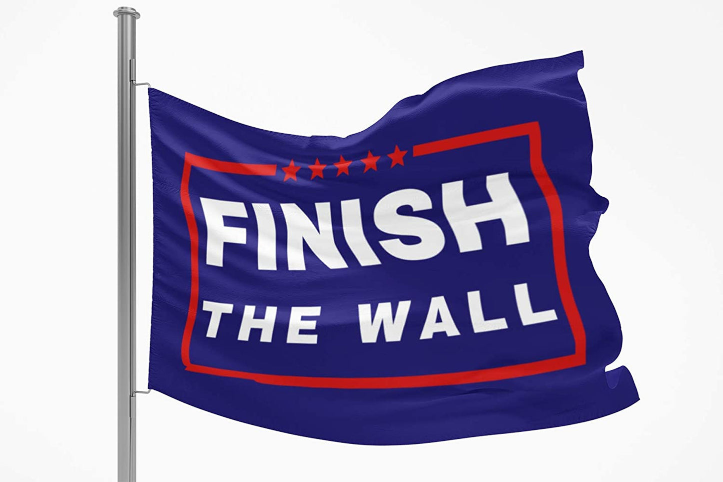 Finish the Wall 3x5 ft Flag with Grommets for Anti-Biden and Trump Supporters | Border Crisis F Biden Banner