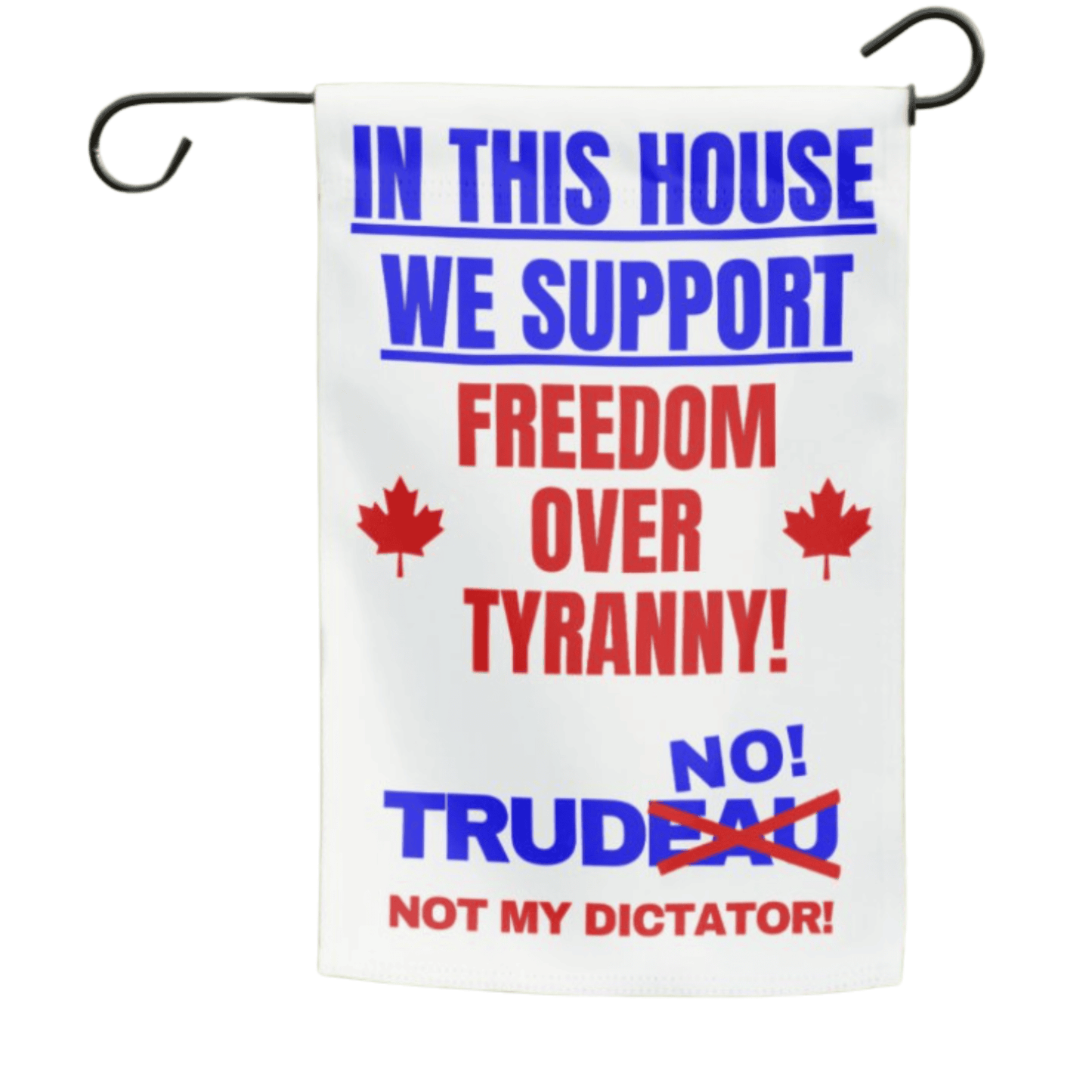 TrudNO Anti Trudeau Garden Flag