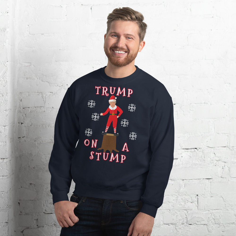 Trump On A Stump Christmas Sweater