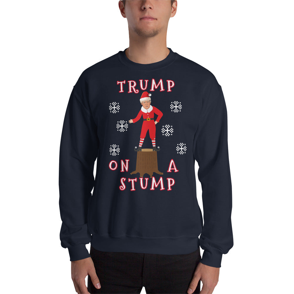 Trump On A Stump Christmas Sweater