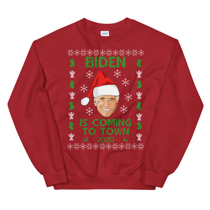 Joe Biden Christmas Sweater, Biden 2020 Ugly Xmas Sweater for Men and Women