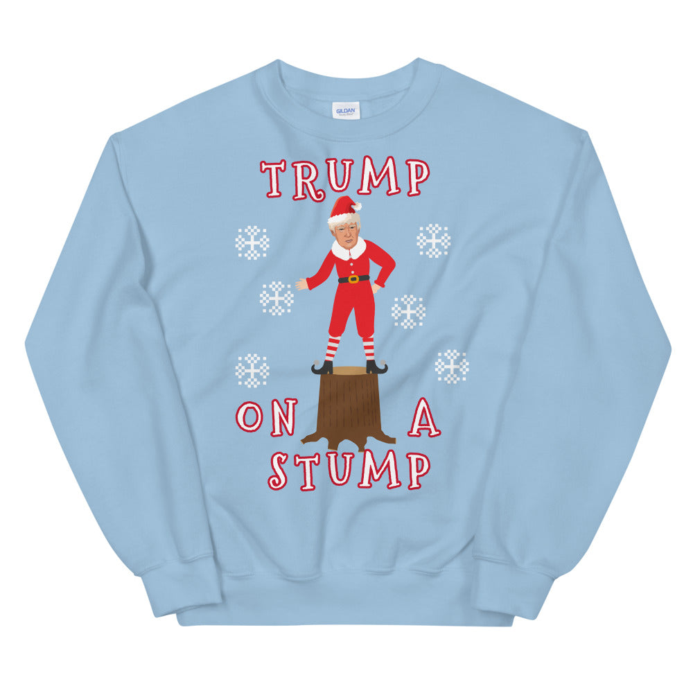 Trump On A Stump Christmas Sweater