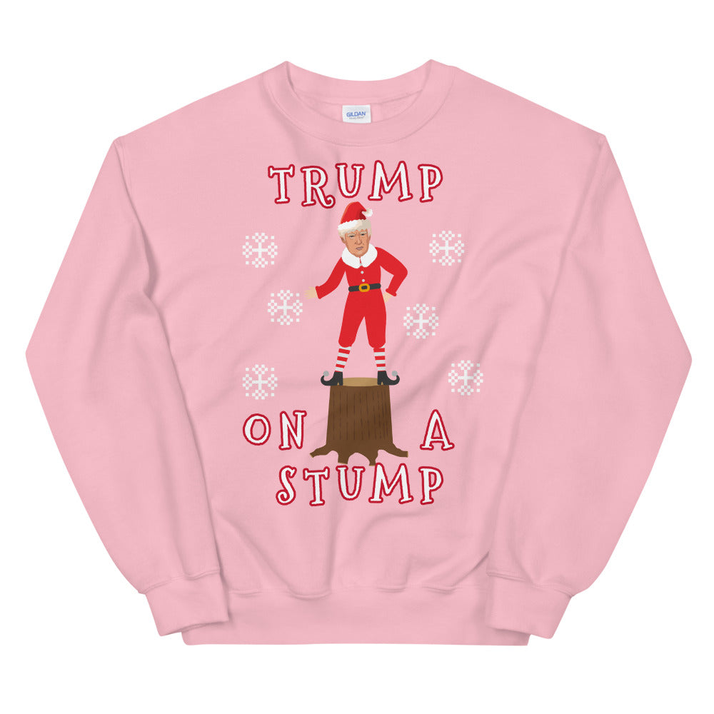 Trump On A Stump Christmas Sweater