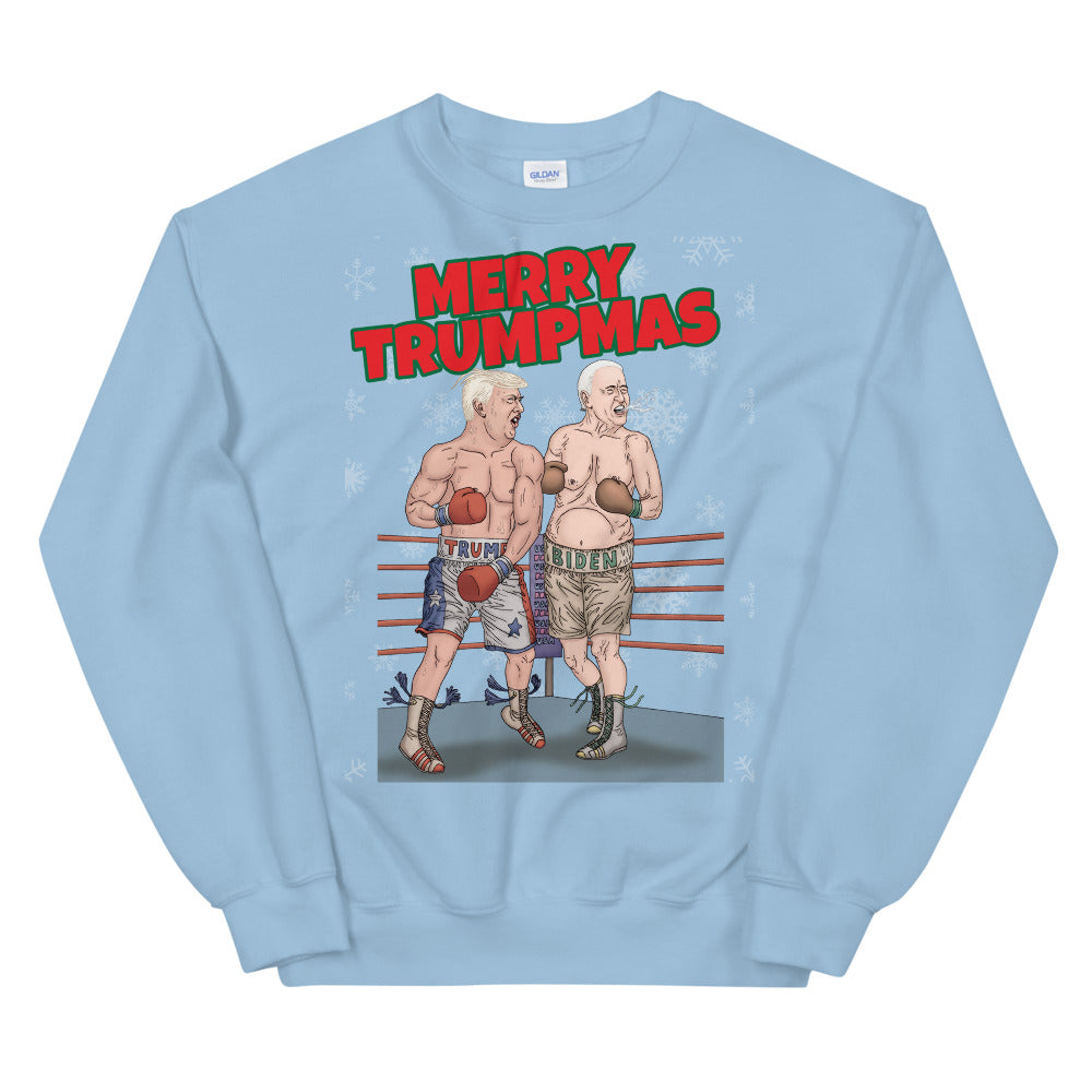 Trump knocking out Biden Christmas sweater