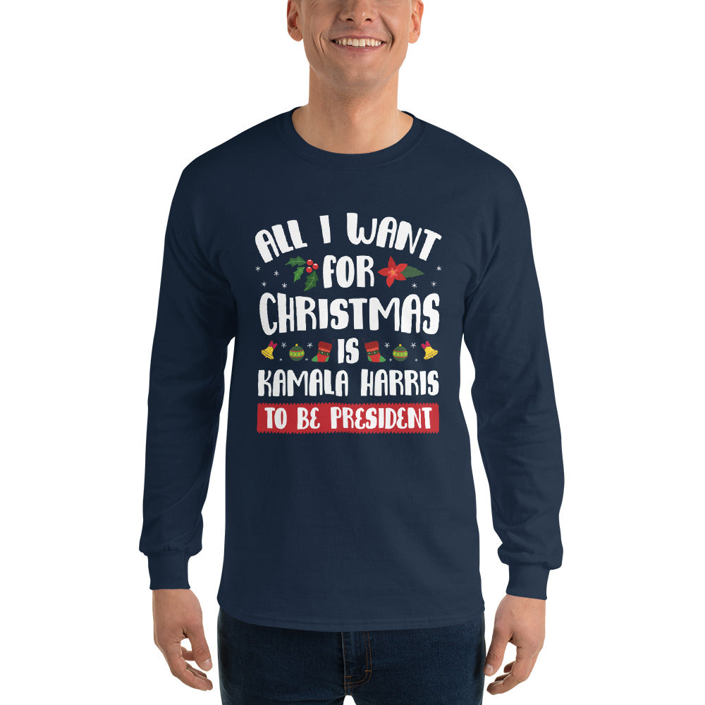 Kamala Harris Christmas Long Sleeve Shirt