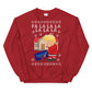 Caroling Trump Ugly Christmas Sweater Dissing Bernie Xmas Sweatshirt