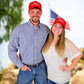 Donald Trump Red Save America Hat | Trump 2024 MAGA Style USA Trucker Hat for Republicans and President Supporters | Great for Trump Rally