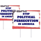 Stop Political Persecution in America Yard Sign - 2 Pack