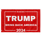 Trump 2024 Flag Bring Back America Red 3x5ft Flag for Donald Trump '24 Save America Supporters - 2 Flags