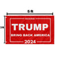 Trump 2024 Flag Bring Back America Red 3x5ft Flag for Donald Trump '24 Save America Supporters - 2 Pieces