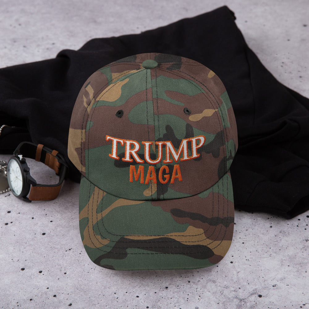 Trump maga camo dad