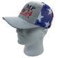 Donald Trump Ron Desantis 2024 Save America Hat with Flag Pattern Mesh Back - 2 Hats