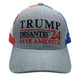 Donald Trump Ron Desantis 2024 Save America Hat with Flag Pattern Mesh Back - 2 Hats